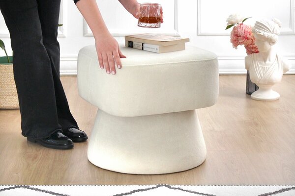 Atelier Del Sofa Puff Krém Mullin - Krém