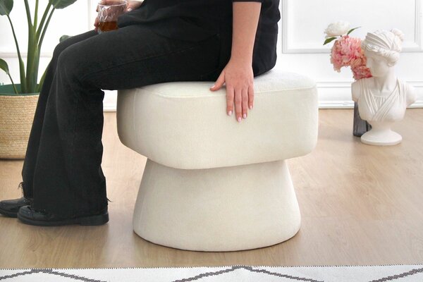 Atelier Del Sofa Puff Krém Mullin - Krém