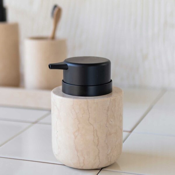 Krémszínű márvány szappanadagoló 200 ml Marble – Mette Ditmer Denmark