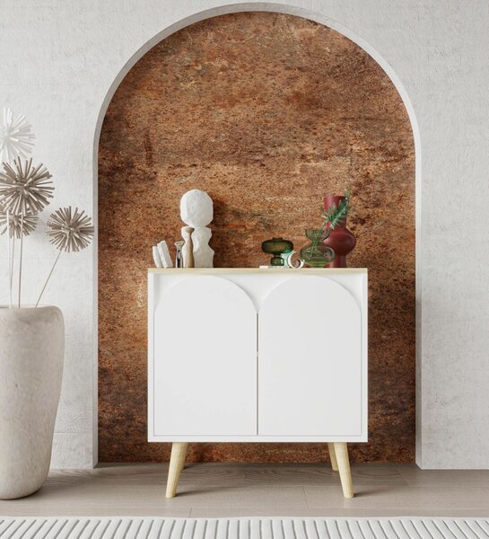 Hanah Home Console Sapphire Oak White Venezia 75 - Sapphire Oak, White