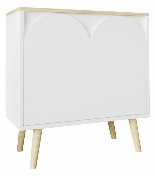 Hanah Home Console Sapphire Oak White Venezia 75 - Sapphire Oak, White