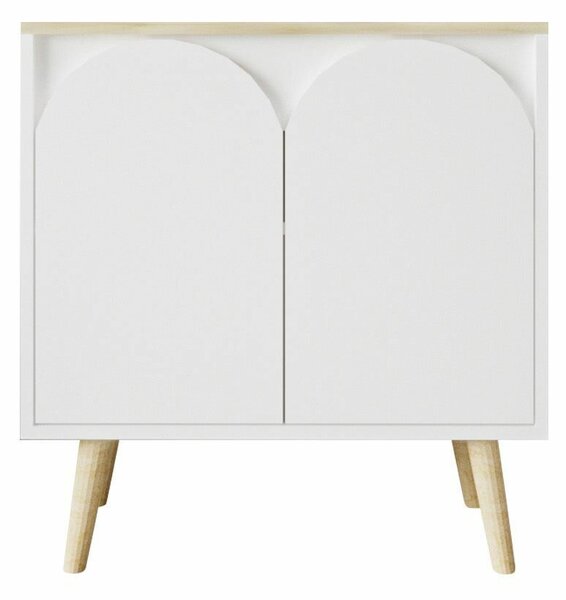 Hanah Home Console Sapphire Oak White Venezia 75 - Sapphire Oak, White