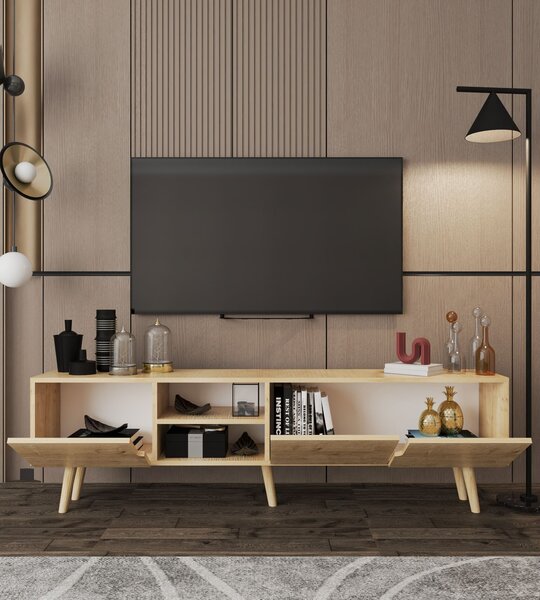 Hanah Home TV Stand Sapphire Oak Latina 180 - Sapphire Oak