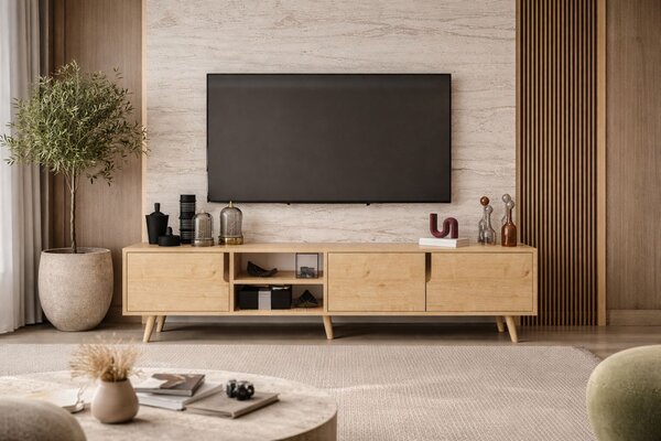 Hanah Home TV Stand Sapphire Oak Latina 180 - Sapphire Oak