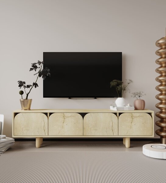 Hanah Home TV Stand Sapphire Oak Lazio - Sapphire Oak