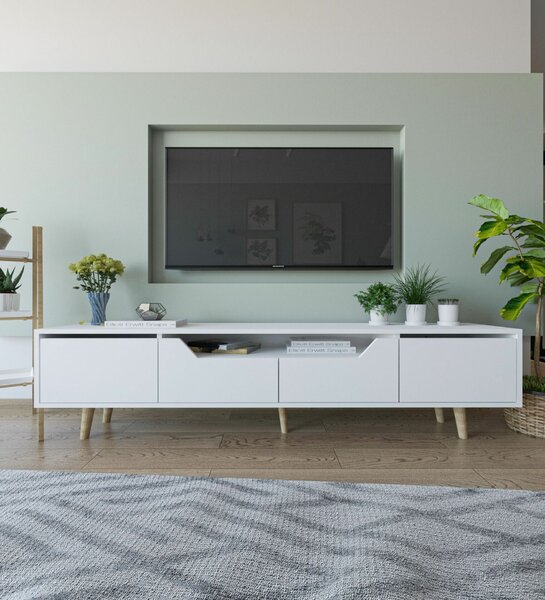 Hanah Home TV Stand White Roma 180 - White