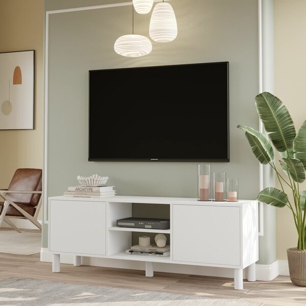 Hanah Home TV Stand White ALS1-W