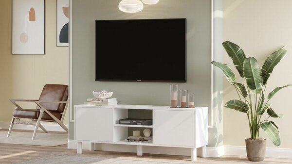 Hanah Home TV Stand White ALS1-W