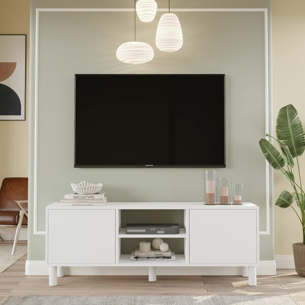 Hanah Home TV Stand White ALS1-W