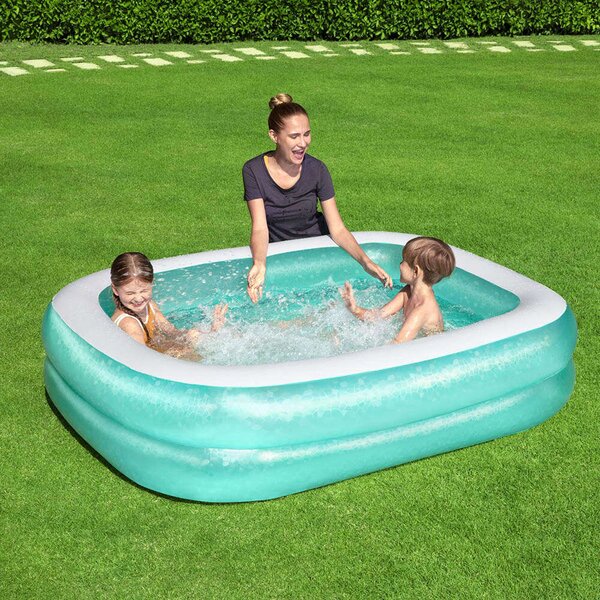 Bestway 201x150x51 cm 2 kamrás felfújható szögletes gyerekmedence (SME004)