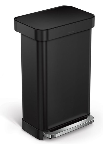 Acél pedálos szemetes 45 l – simplehuman