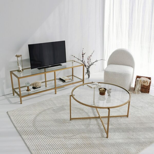 Hanah Home TV Stand Gold Basic Gold TV501