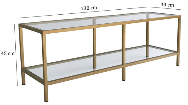 Hanah Home TV Stand Gold Basic Gold TV501