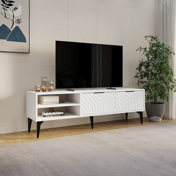 Hanah Home TV Stand White Regina - White