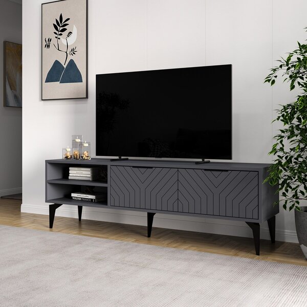Hanah Home TV Stand Anthracite Regina - Anthracite