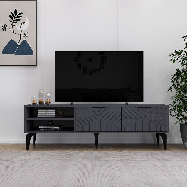 Hanah Home TV Stand Anthracite Regina - Anthracite