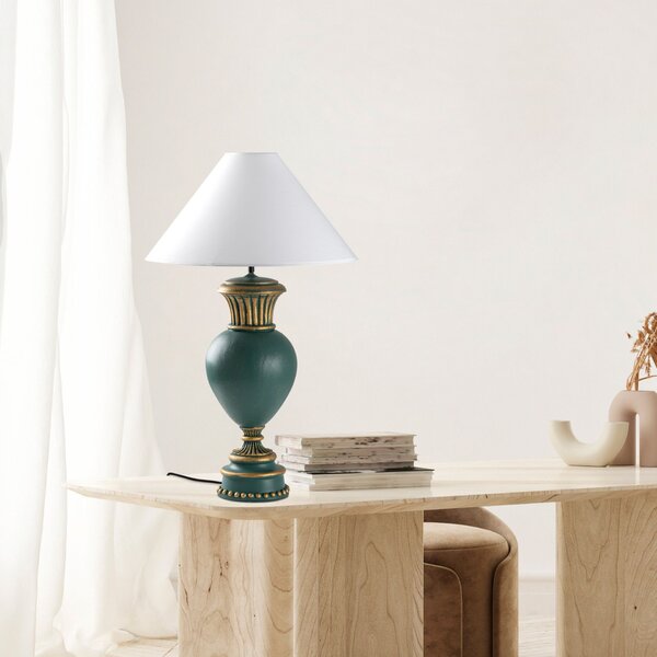 Opviq asztali lámpa, zöld-fehér, ELEGANZE-5325