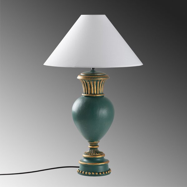 Opviq asztali lámpa, zöld-fehér, ELEGANZE-5325
