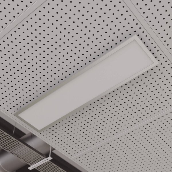 Arcchio LED panel Lyndra, 120 cm, ezüst, alumínium, dimmelhető, CCT, dimmelhető, Alu / szürke / cink, Nappali / Étkező, Alumínium, Modern