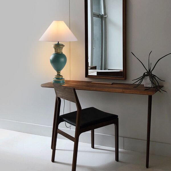 Opviq asztali lámpa, zöld-fehér, ELEGANZE-5325