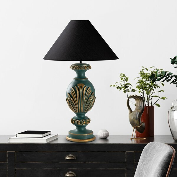Opviq Asztali lámpa Zöld-fekete ELEGANZE-5311