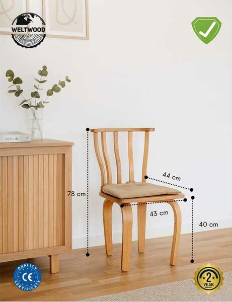 Hanah Home Olasz natúr szék