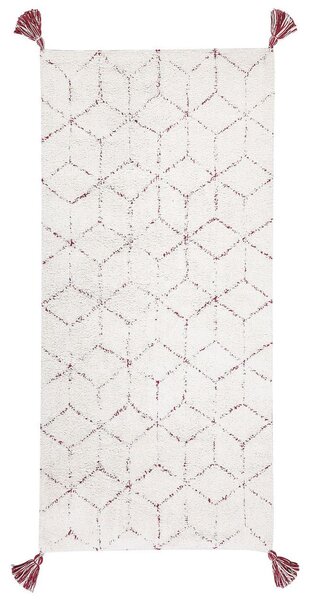 Szőnyeg SAKARYA Fehér 80 x 150 cm Pamut