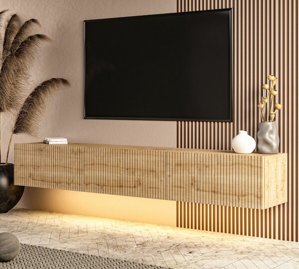 Hanah Home TV Stand Sapphire Oak Ada - Sapphire Oak