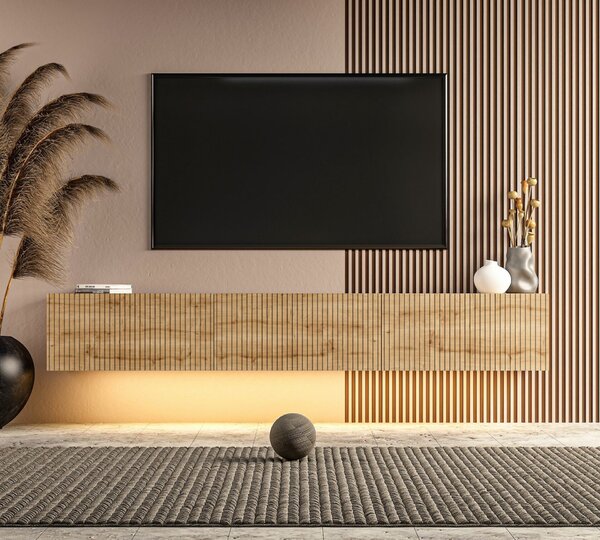 Hanah Home TV Stand Sapphire Oak Ada - Sapphire Oak