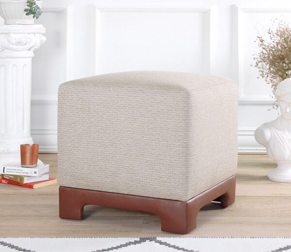 Atelier Del Sofa Puff, Lenover, tan színű