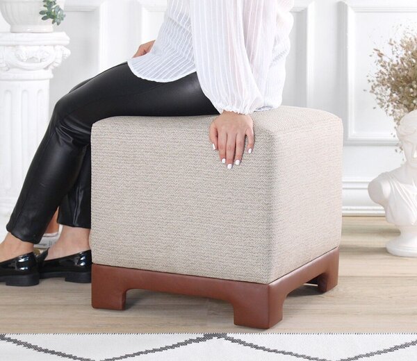 Atelier Del Sofa Puff, Lenover, tan színű