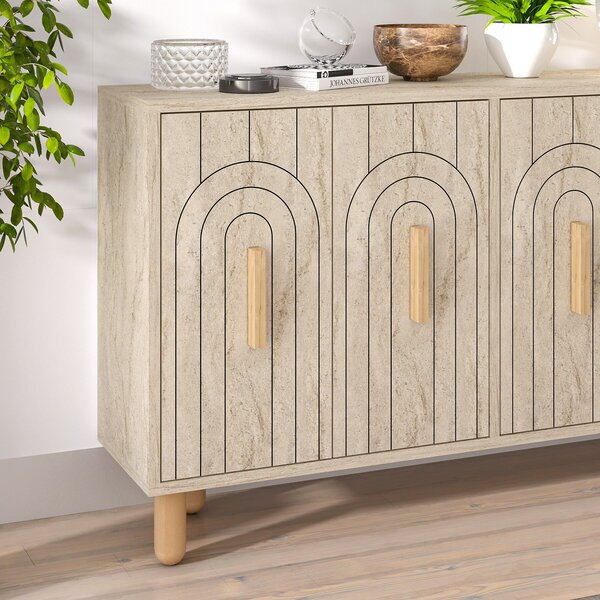 Hanah Home Console Travertine Tiger - Traverten