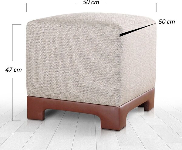 Atelier Del Sofa Puff, Lenover, tan színű