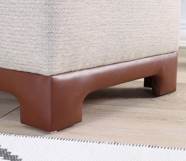Atelier Del Sofa Puff, Lenover, tan színű
