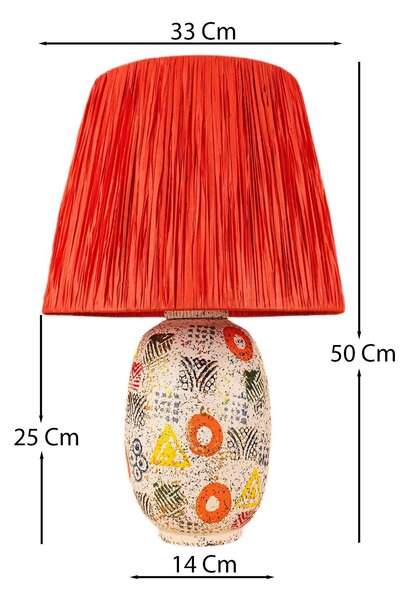 Opviq Asztali lámpa Narancssárga BK031