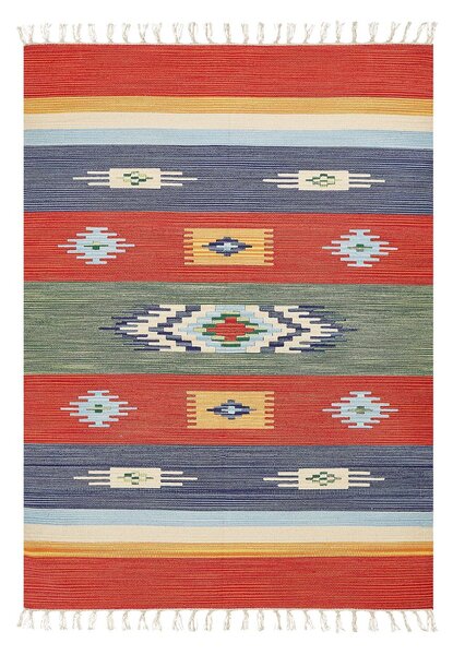 Szőnyeg KAMARIS Színes 140 x 200 cm Pamut Kilim