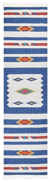 Szőnyeg VARSER Színes 80 x 300 cm Pamut Kilim