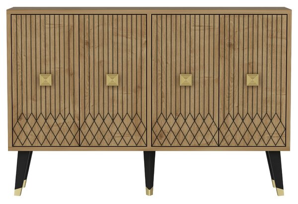 Hanah Home Console Sapphire Oak Gold Carbın - Sapphire Oak, Gold