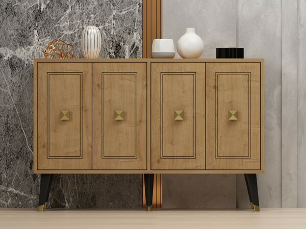 Hanah Home Console Sapphire Oak Gold Hartın - Sapphire Oak, Gold