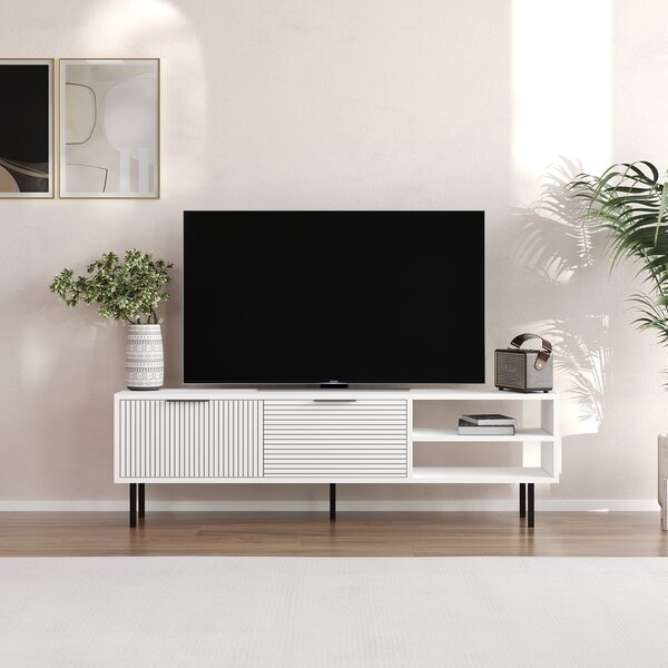 Hanah Home TV Stand White Venus - White
