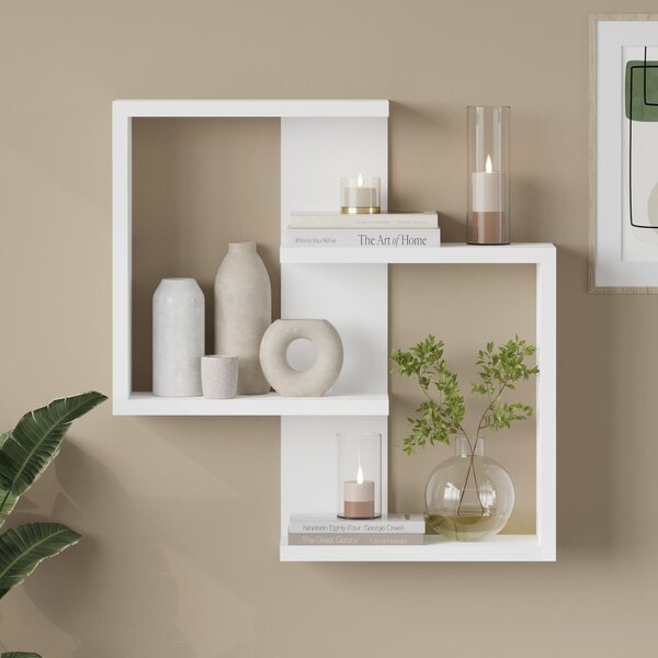 Hanah Home Fali polc Fehér Ars1-W