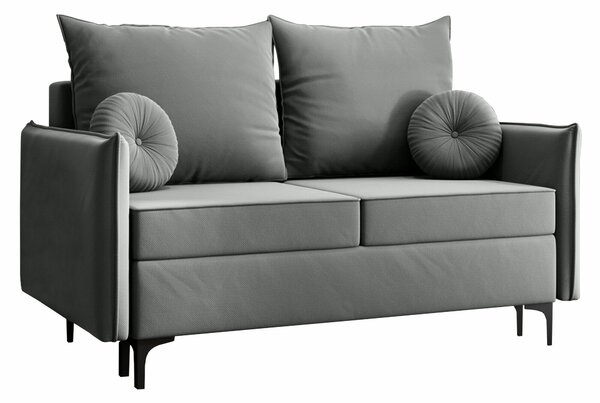 Kanapéágy Clovis 110, Kárpit, 101x145x96cm, Szürke, Fenyő