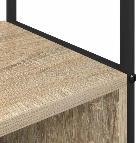 VidaXL Kabátállvány cipőpaddal Sonoma Tölgy 100 x 32 x 180,5 cm