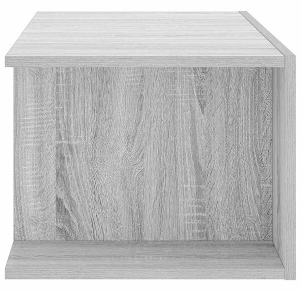 Szürke sonoma színű LED-es TV-szekrény 90 x 39 x 30 cm