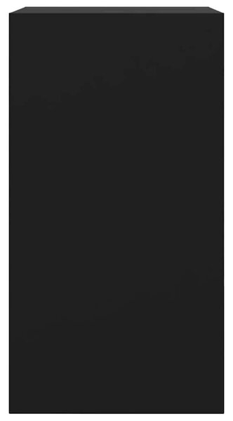Fekete szerelt fa cipőszekrény 60 x 34 x 63,5 cm