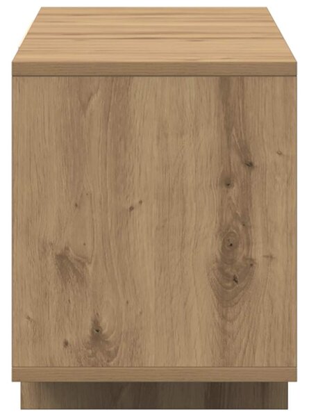 Kézműves tölgy színű szerelt fa TV-szekrény 120 x 30 x 40,5 cm