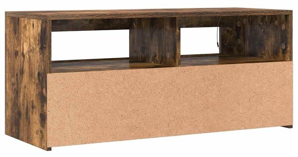 Füstös tölgy színű TV-szekrény LED-világítással 90 x 35 x 40 cm