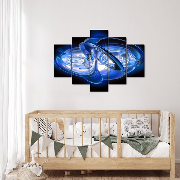 Kék absztrakt kép (150x105 cm)