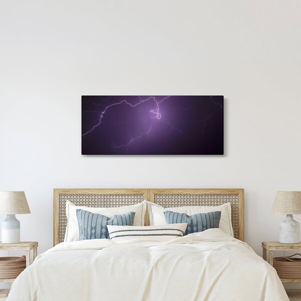 Villámzó égbolt képe (120x50 cm)