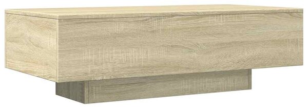 Sonoma tölgy színű szerelt fa dohányzóasztal 100 x 49,5 x 31 cm